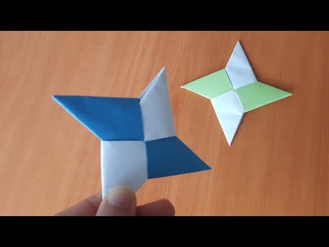 KAĞITTAN NİNJA YILDIZI YAPIMI / Kolay Origami / Kağıttan neler yapılır