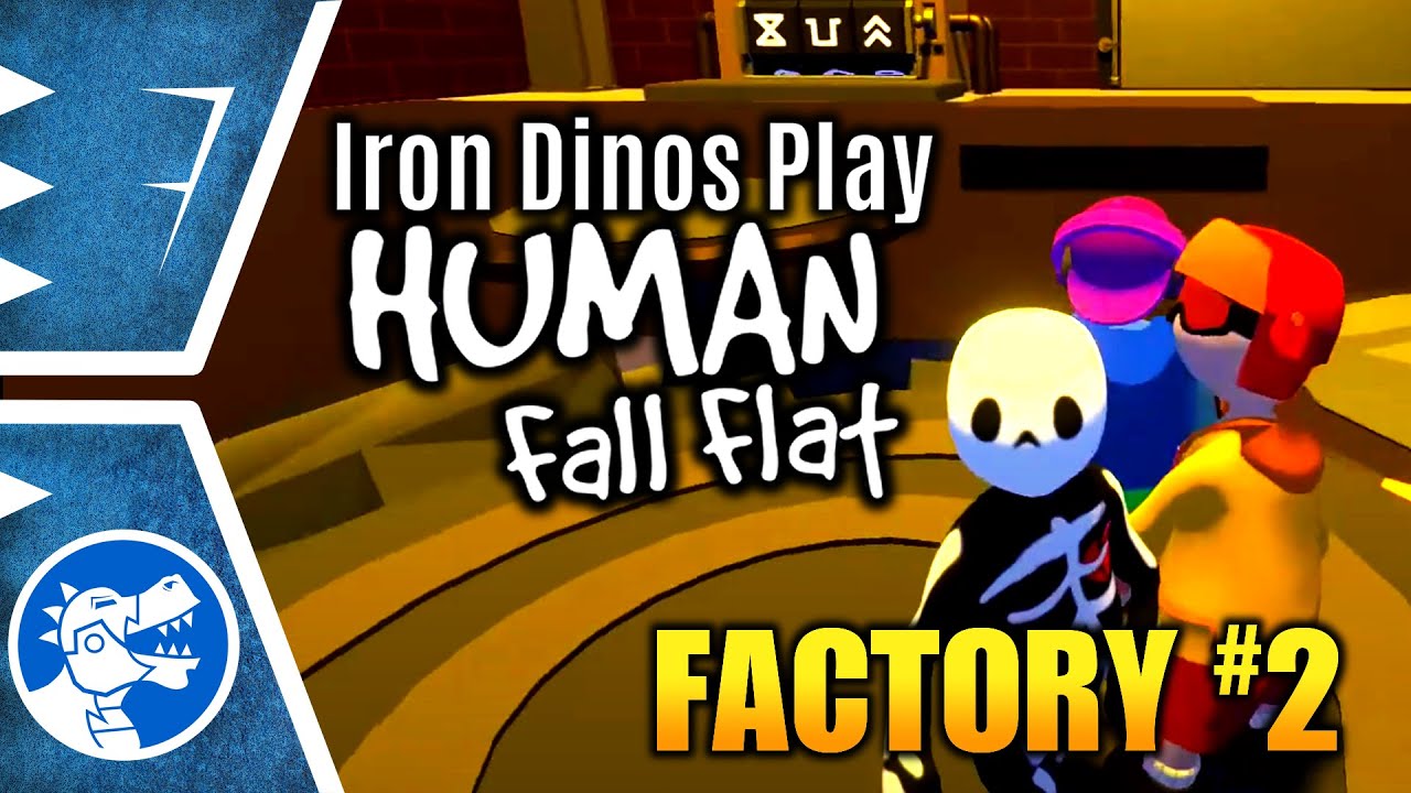 Human Fall Flat Factory Level Part 2 Coop playthrough gamplay