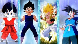 All Transformations and Surges(All DLC Included) - Dragon Ball Z: Kakarot