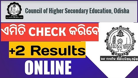 CHSE Odisha 12th result 2021  release today // How to check+2 results online
