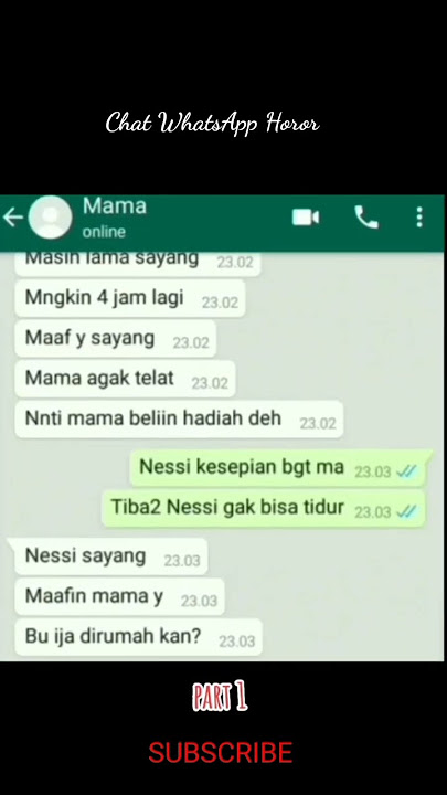 chat WhatsApp horor #storywa #whatsaapstatus