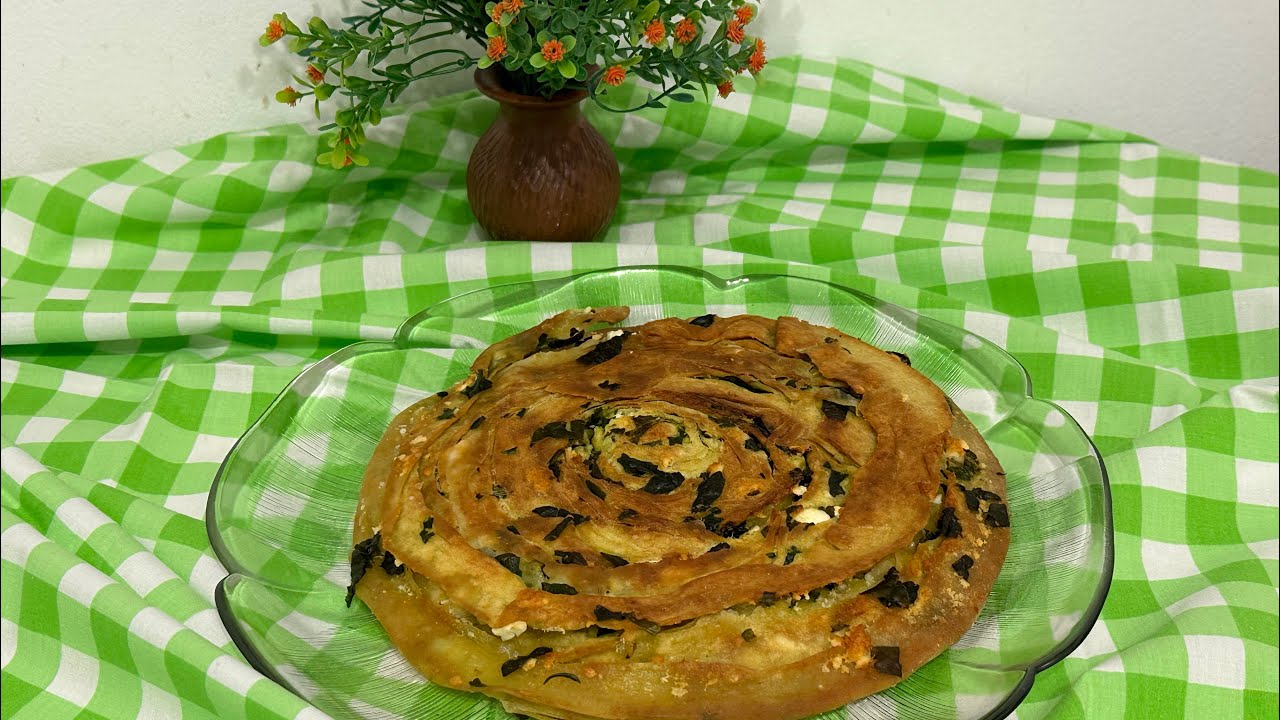 Лесен ЗЕЛНИК в тиган - yöresel ıspanak böreği  - traditional recipe