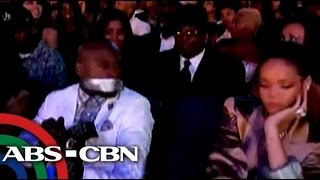 Rihanna duct tapes Floyd's mouth