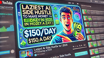 Laziest AI Side Hustle to Make $150/Day (No Work Needed!)