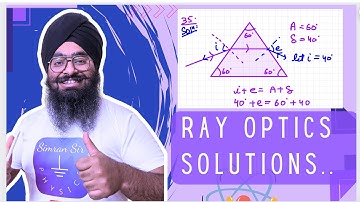 Q35SB an equilateral prism deviates a ray through 40° for two angles of incidence differing by 20°