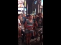 Singing in time square