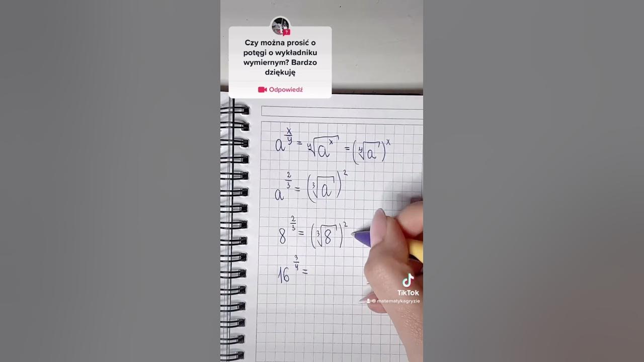 Zadania Potęga O Wykładniku Wymiernym Potęgi o wykładniku wymiernym - YouTube