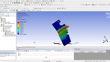Simulation on a static bracket  using Ansys workbench