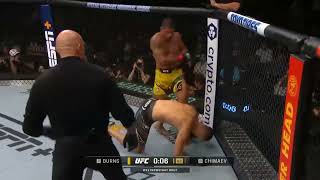 Gilbert burns knockdown khamzat chimaev