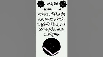 "ليلة القدر" خير من ألف شهر* - - - - - - سورة "القدر" بصوت الشيخ سعد الغامدي #tags#