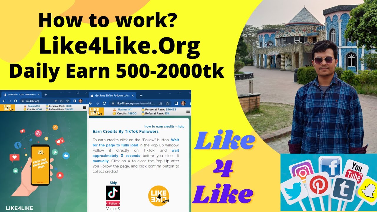 How To Work Like4Like 2022 Bangla  || How To Work Like4Like Autobot 2022 | Like4Like Org