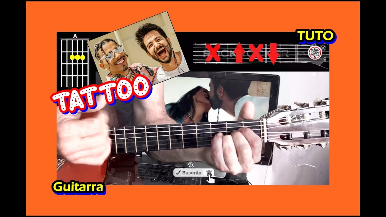 Rauw Alejandro Camilo Tattoo Remix Guitarra Acordes Tutorial Youtube