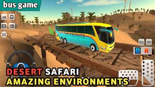 Extreme Bus Simulator Drive: Offroad Desert Mode Gameplay screenshot 1