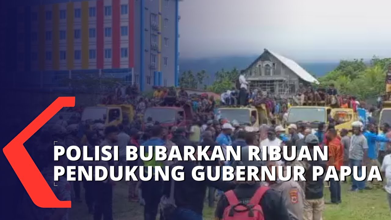 Polisi Bubarkan Ribuan Massa Pendukung Gubernur Papua Lukas Enembe