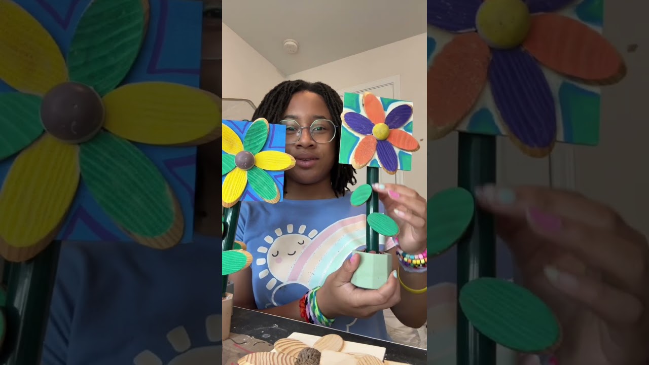 I have made something very cool! Indoor Magnetic flower upcycled plant sculptures! -Addy