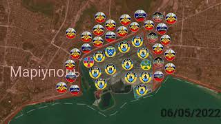 Defense of Azovstal on the map, encirclement, surrender | battles for Mariupol