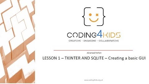 Tkinter and Sqlite - Contact List App -  Lesson 1 Creating the GUI