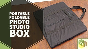 Amazon Basics Portable Foldable Photo Studio Box with LED Light - 25 x 30 x 25 Inches
