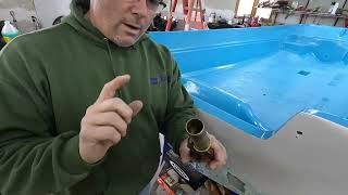 Drain tube replacement on a classic Boston Whaler!