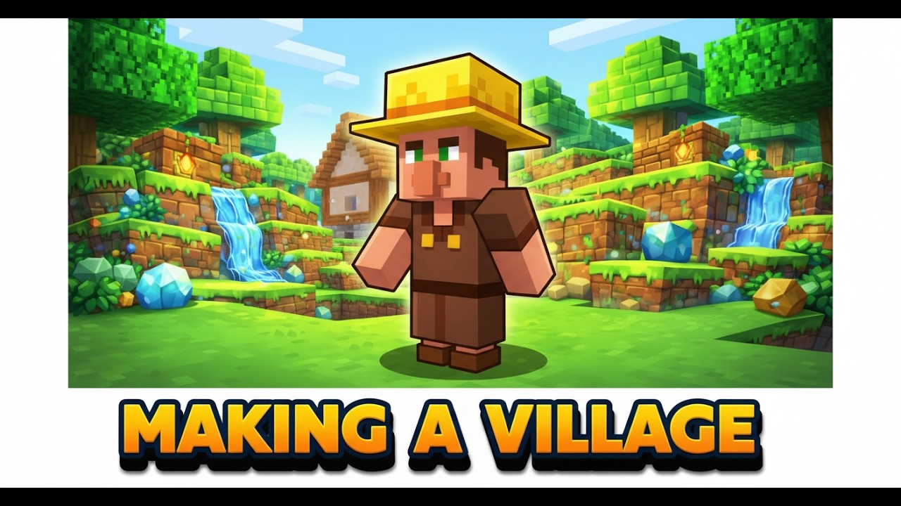 Creating the Perfect Starter Village | Atom’s Realm Minecraft Build ...