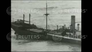 1937 'Luigi Accame' runs aground off the Isle of Wight
