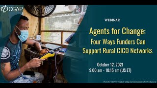 Webinar | Agents for Change: Four Ways Funders Can Support Rural CICO Networks