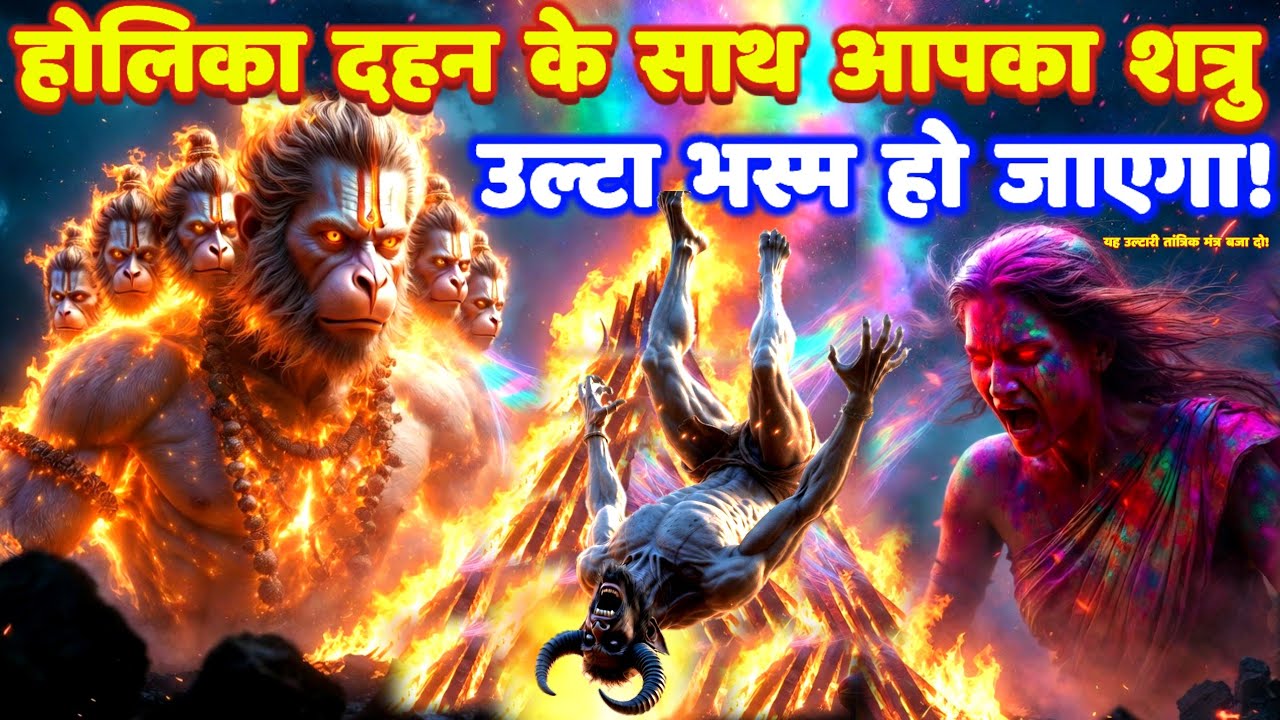 11 मुखी हनुमान शत्रु मारण होलिका दहन ज्वालामुखी उल्टारी तांत्रिक मंत्र: Hanuman Mantra