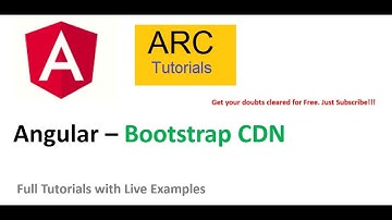 How to use Bootstrap CDN in Angular applications | Angular 8 Tutorials