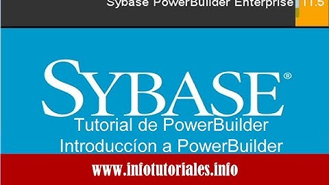 Tutorial de PowerBuilder Basico: Video Nro 1 - Introduccion