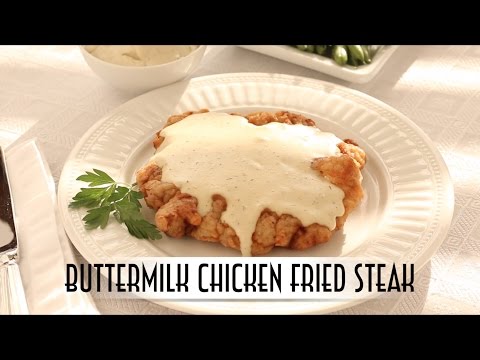 Buttermilk Chicken Fried Steak with Cream Gravy