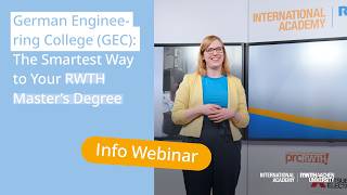 German Engineering College: The Smartest Way to Your RWTH Masters Degree