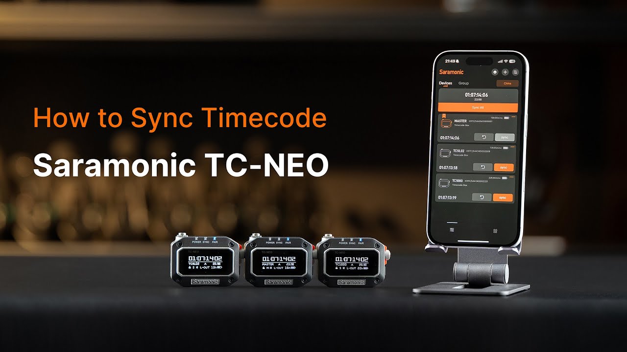 How to Sync Timecode with Saramonic TC-Neo (3 Easy Methods: Bluetooth ...