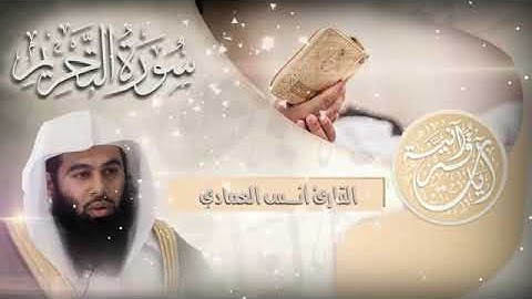 مقطع رائع من سورة التحريم لصاحب الصوت العذب الشيخ أنس العمادي حفظه الله .