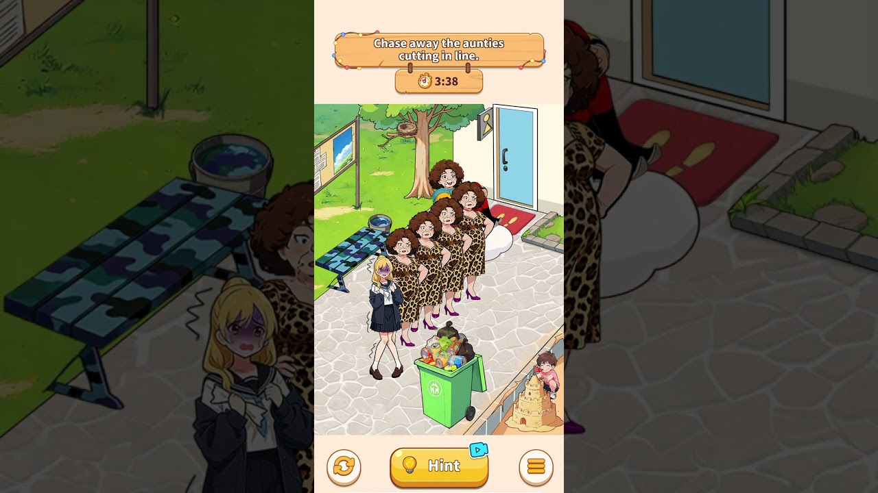 Puzzle Time: Brainy School: Toilet Queue #games #puzzletime