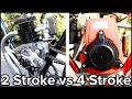 2-Stroke vs 4-Stroke Motorized Bicycle (GoPro)