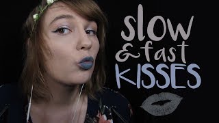 ASMR Slow & Fast Kisses (Binaural)