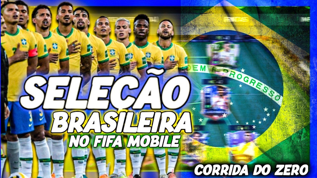 🇧🇷 MONTEI A SELEÇÃO BRASILEIRA NO FIFA MOBILE 22! O HEXA VEM NO