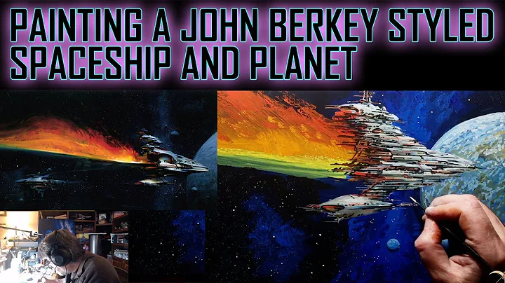 Painting a John Berkey Styled Spaceship and Planet