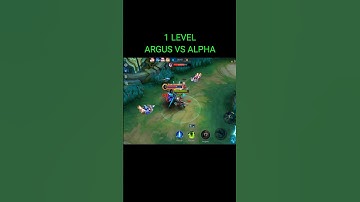 ARGUS VS ALPHA 🤡 [ 1 LEVEL BRO ] #ARGUS #Shorts #MLBB #mobilelegends