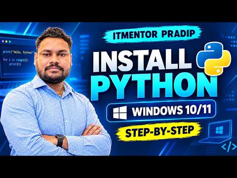 python lecture-1 | How to Install Python on Windows 10/11 | Step-by-Step Tutorial | ITMENTOR PRADIP