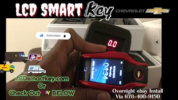 2007 CHEVY TAHOE Suburban & GMC SUV- LCD smart key - NON PUSH BUTTON. Touchscreen Key fob UPGRADE