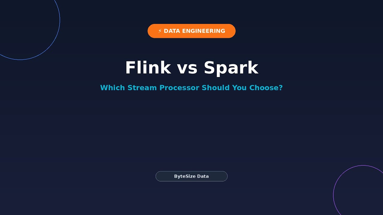 Flink vs Spark Streaming — Which Should You Choose? (2026) - YouTube