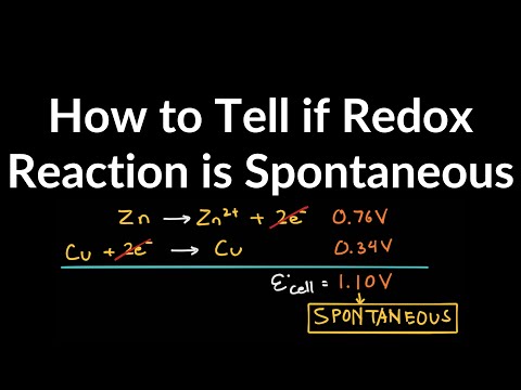 How to Tell if Redox (Reduction Oxidation) Reaction Is Spontaneous Examples and Practice Problems