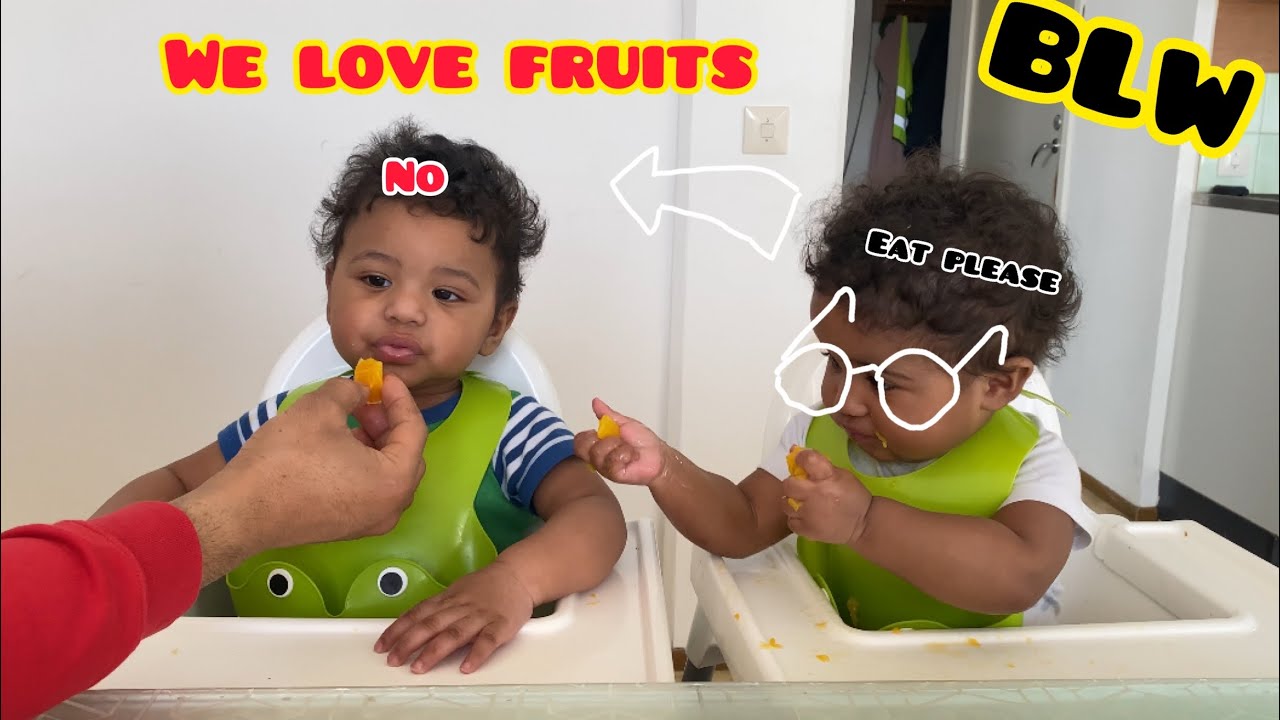 BLW😋 peaches 🍑oranges🍊pears🍐we love fruit 🍉🍌🍎baby led weaning YouTube