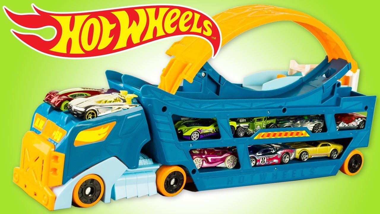 Hot Wheels Truck Hauler Stunt & Go Toy Review  Kids