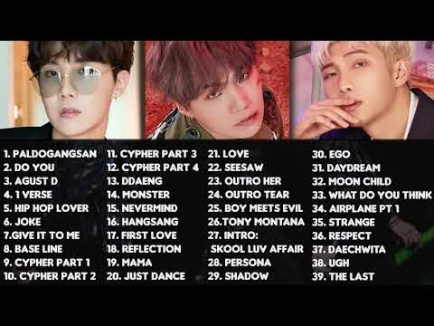 BTS Rap Line Playlist