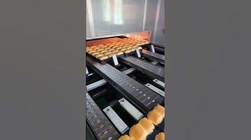 Automatic bread loader machine #bread tray aligning machine #automatic bread panning machine