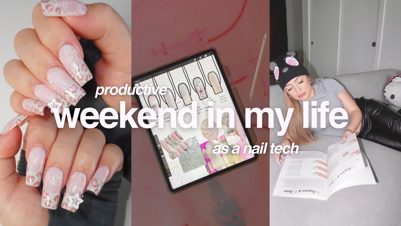 days in my life as a nail tech | inventory, content & self care | my first vlog!