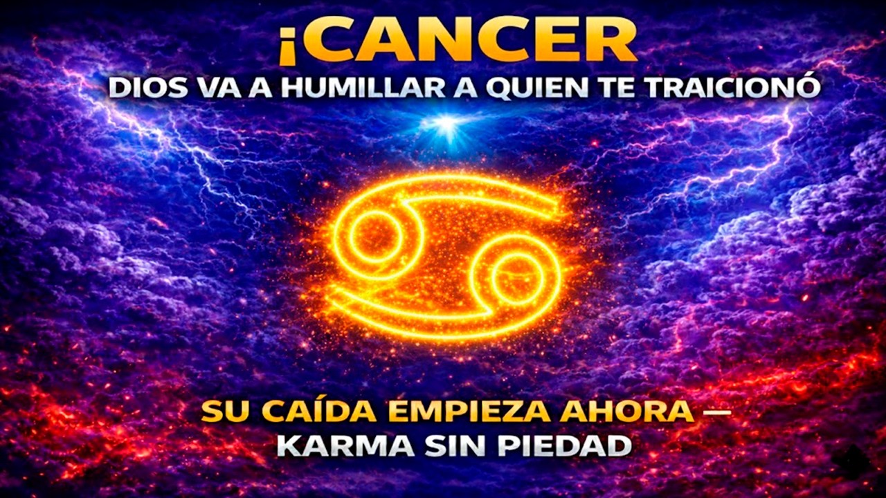 ¡CANCER!😱🔥DIOS VA A HUMILLAR A QUIEN TE TRAICIONÓ  SU CAÍDA EMPIEZA AHORA  KARMA SIN PIEDAD⚖️🚨