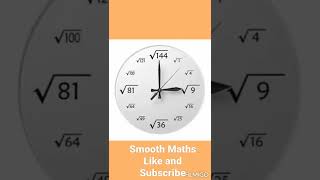 Clock  square roots #mathstrick #mathtricks #easymaths #youtubeshorts #shorts